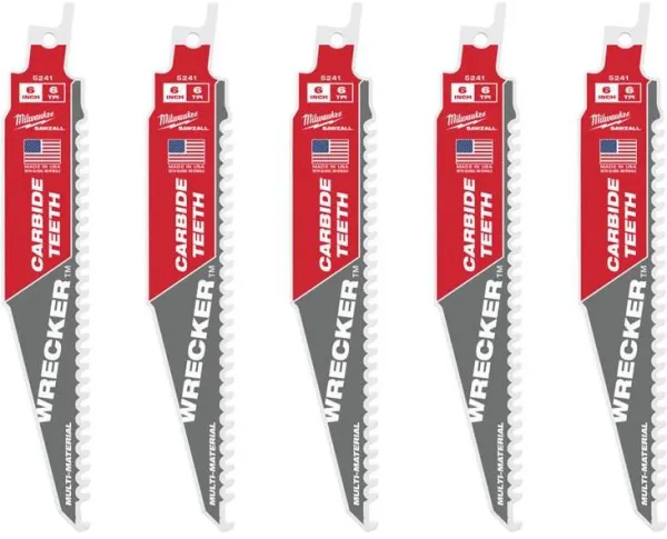 Milwaukee Tigersägeblatt TCT WRE 150/6T 5 Stk.