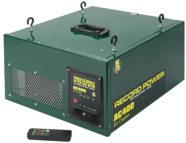 Record 3-stufiger Luftreiniger AC400 mit Fernbedienung - 3 Geschwindigkeiten und Zeitverzögerung